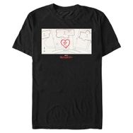 Marvel Big & Tall Wandavision Treats Black Erkek T-shirt