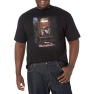 Marvel Big & Tall Wandavision Wv Poster 70'ler Üst Kısa Kollu Siyah Erkek T-shirt