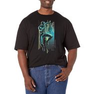 Marvel Big & Tall Webslinger Block Black Erkek T-shirt
