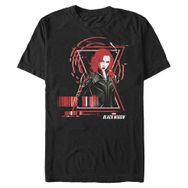 Marvel Big & Tall Widow Barkod Black Erkek T-shirt