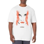 Marvel Big & Tall Widow Face Üst Kısa Kollu Beyaz Erkek T-shirt