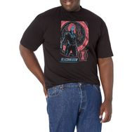 Marvel Big & Tall Widow Globe Black Erkek T-shirt