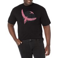 Marvel Big & Tall Winter Soldier Falcon Redwing Üst Kısa Kollu Siyah Erkek T-shirt