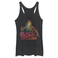 Marvel Black Widow Racerback Black Heather Kadın Atlet