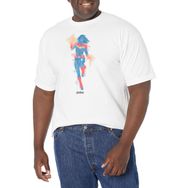 Marvel Büyük ve Uzun Boyalı White Erkek T-shirt