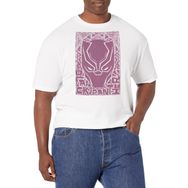 Marvel Büyük ve Uzun Evren Siyah Desenli Şablon White Erkek T-shirt