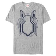 Marvel Büyük ve Uzun Göğüs Logolu Athletic Heather Erkek T-shirt