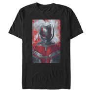 Marvel Büyük ve Uzun Karınca Boyalı Üst Kısa Kollu Siyah Erkek T-shirt