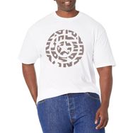 Marvel Büyük ve Uzun Klasik Açık Kalkan Logolu White Erkek T-shirt