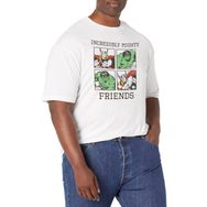 Marvel Büyük ve Uzun Klasik Arkadaşlar White Erkek T-shirt