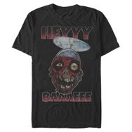 Marvel Büyük ve Uzun Klasik Baaeee Üst Kısa Kollu Siyah Erkek T-shirt