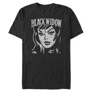 Marvel Büyük ve Uzun Klasik Basit Blok Üst Kısa Kollu Siyah Erkek T-shirt