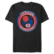 Marvel Büyük ve Uzun Klasik Cappy Cadılar Bayramı Üst Kısa Kollu Siyah Erkek T-shirt
