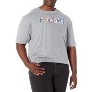Marvel Büyük ve Uzun Klasik Çizgi Roman Thwip Athletic Heather Erkek T-shirt