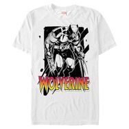 Marvel Büyük ve Uzun Klasik Claw Marks White Erkek T-shirt