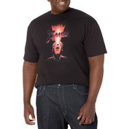 Marvel Büyük ve Uzun Klasik Cyclops Looksup Üst Kısa Kollu Siyah Erkek T-shirt
