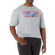 Marvel Büyük ve Uzun Klasik Danvers Logolu Athletic Heather Erkek T-shirt