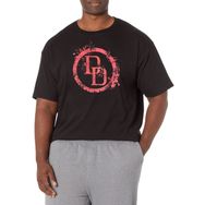 Marvel Büyük ve Uzun Klasik Dd Spatter Simgesi Üst Kısa Kollu Siyah Erkek T-shirt