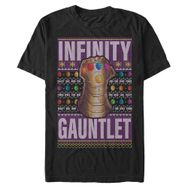 Marvel Büyük ve Uzun Klasik Eldiven Kazak Üst Kısa Kollu Siyah Erkek T-shirt