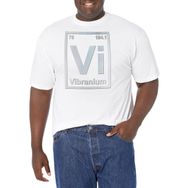 Marvel Büyük ve Uzun Klasik Gerçek Çelik White Erkek T-shirt