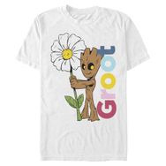 Marvel Büyük ve Uzun Klasik Groot White Erkek T-shirt