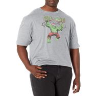 Marvel Büyük ve Uzun Klasik Güverte Hulk Athletic Heather Erkek T-shirt