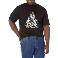 Marvel Büyük ve Uzun Klasik Hançer Üst Kısa Kollu Siyah Erkek T-shirt