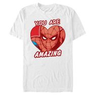 Marvel Büyük ve Uzun Klasik İnanılmaz Kalp White Erkek T-shirt