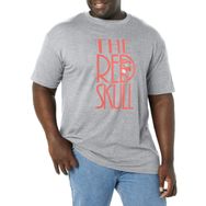 Marvel Büyük ve Uzun Klasik İstiflenmiş Kafatası Athletic Heather Erkek T-shirt