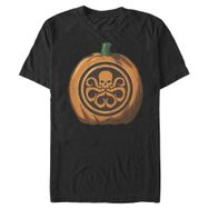 Marvel Büyük ve Uzun Klasik Kafatası Kabak Üst Kısa Kollu Siyah Erkek T-shirt