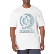 Marvel Büyük ve Uzun Klasik Kalkan Yüz White Erkek T-shirt