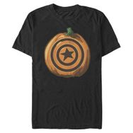 Marvel Büyük ve Uzun Klasik Kaptan Kabak Üst Kısa Kollu Siyah Erkek T-shirt
