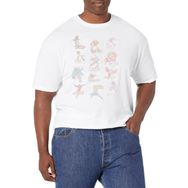 Marvel Büyük ve Uzun Klasik Karakter Tablosu White Erkek T-shirt