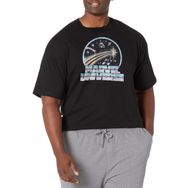 Marvel Büyük ve Uzun Klasik Marv Universe Üst Kısa Kollu Siyah Erkek T-shirt