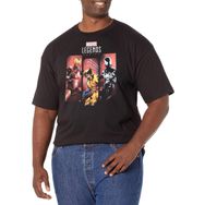 Marvel Büyük ve Uzun Klasik Ml Box-up Üst Kısa Kollu Siyah Erkek T-shirt