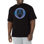 Marvel Büyük ve Uzun Klasik Mor King Üst Kısa Kollu Siyah Erkek T-shirt