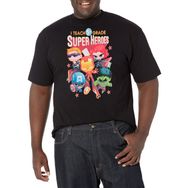 Marvel Büyük ve Uzun Klasik Öğretim 5. Sınıf Üst Kısa Kollu Siyah Erkek T-shirt