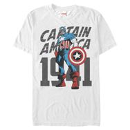 Marvel Büyük ve Uzun Klasik On Yıllar Şapka White Erkek T-shirt