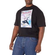 Marvel Büyük ve Uzun Klasik Örümcek Gwen Üst Kısa Kollu Siyah Erkek T-shirt