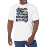 Marvel Büyük ve Uzun Klasik Panter Baba White Erkek T-shirt
