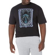 Marvel Büyük ve Uzun Klasik Panter Kartı Üst Kısa Kollu Siyah Erkek T-shirt