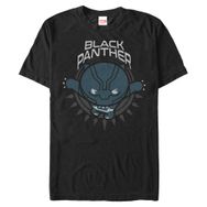 Marvel Büyük ve Uzun Klasik Panter Kawaii Üst Kısa Kollu Siyah Erkek T-shirt