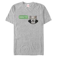 Marvel Büyük ve Uzun Klasik Roket Emoji Athletic Heather Erkek T-shirt