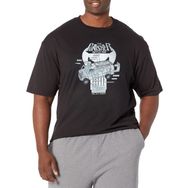 Marvel Büyük ve Uzun Klasik Savaş Van Düzeni Üst Kısa Kollu Siyah Erkek T-shirt