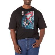 Marvel Büyük ve Uzun Klasik Şeytanın Grafiti Şub18 Üst Kısa Kollu Siyah Erkek T-shirt