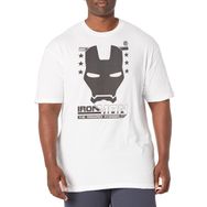 Marvel Büyük ve Uzun Klasik Sokak White Erkek T-shirt