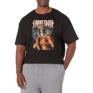 Marvel Büyük ve Uzun Klasik Ultimate Form Üst Kısa Kollu Siyah Erkek T-shirt