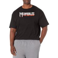 Marvel Büyük ve Uzun Klasik Vampir Morbius Üst Kısa Kollu Siyah Erkek T-shirt
