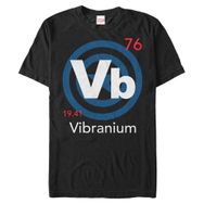 Marvel Büyük ve Uzun Klasik Vatansever Element Üst Kısa Kollu Siyah Erkek T-shirt