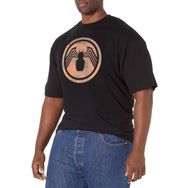 Marvel Büyük ve Uzun Klasik Venom Turuncu Üst Kısa Kollu Siyah Erkek T-shirt